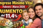 Ingreso Mínimo Vital febrero–marzo 2026: aumento del 11,4%, requisitos y calendario de pagos oficiales