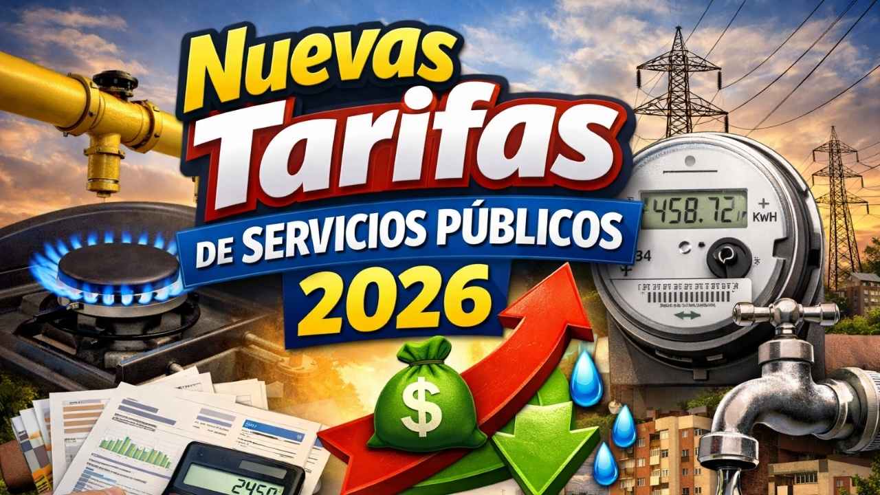Nuevas Tarifas de Servicios Públicos 2026 – Agua, Luz, Internet y Telefonía