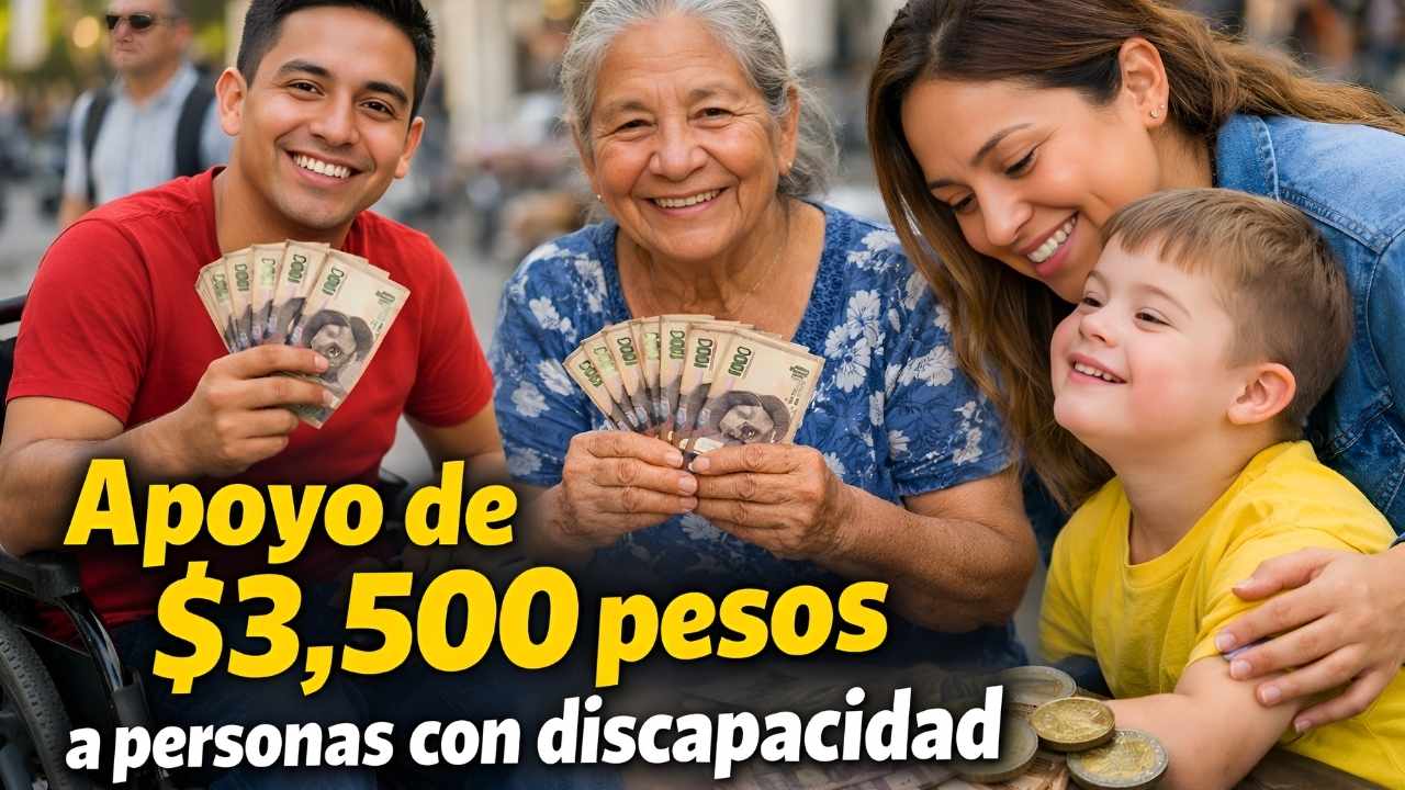Apoyo de $3,500 pesos a personas con discapacidad: requisitos y fechas de pago en marzo 2026