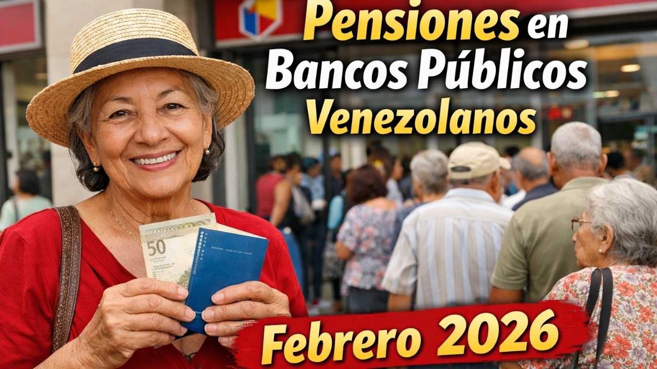 Pensiones en Bancos Públicos Venezolanos Febrero 2026: Fechas, Horarios y Sucursales