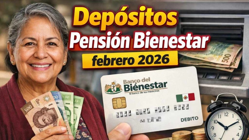 Depósitos Pensión Bienestar febrero 2026: $6,000 confirmados, cómo inscribirse y cobrar en el banco