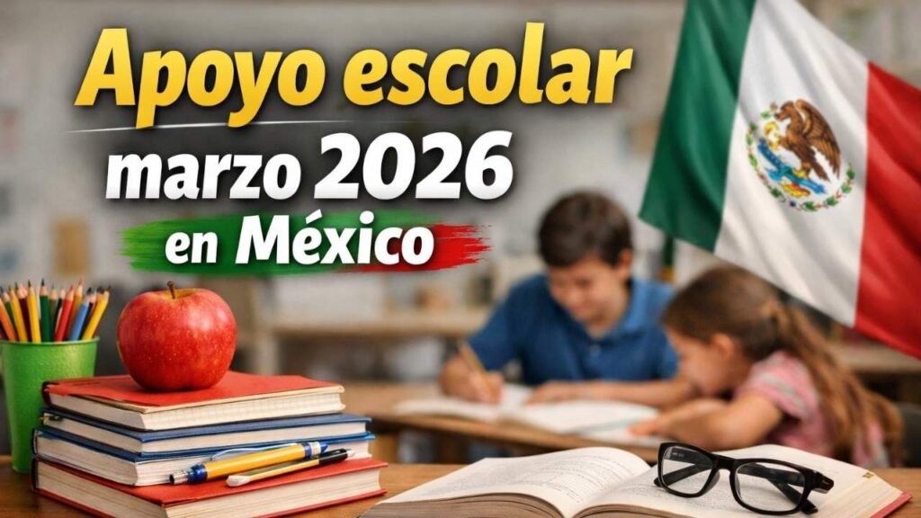 Apoyo escolar marzo 2026 en México: $1,800 por estudiante, requisitos y calendario oficial de pagos