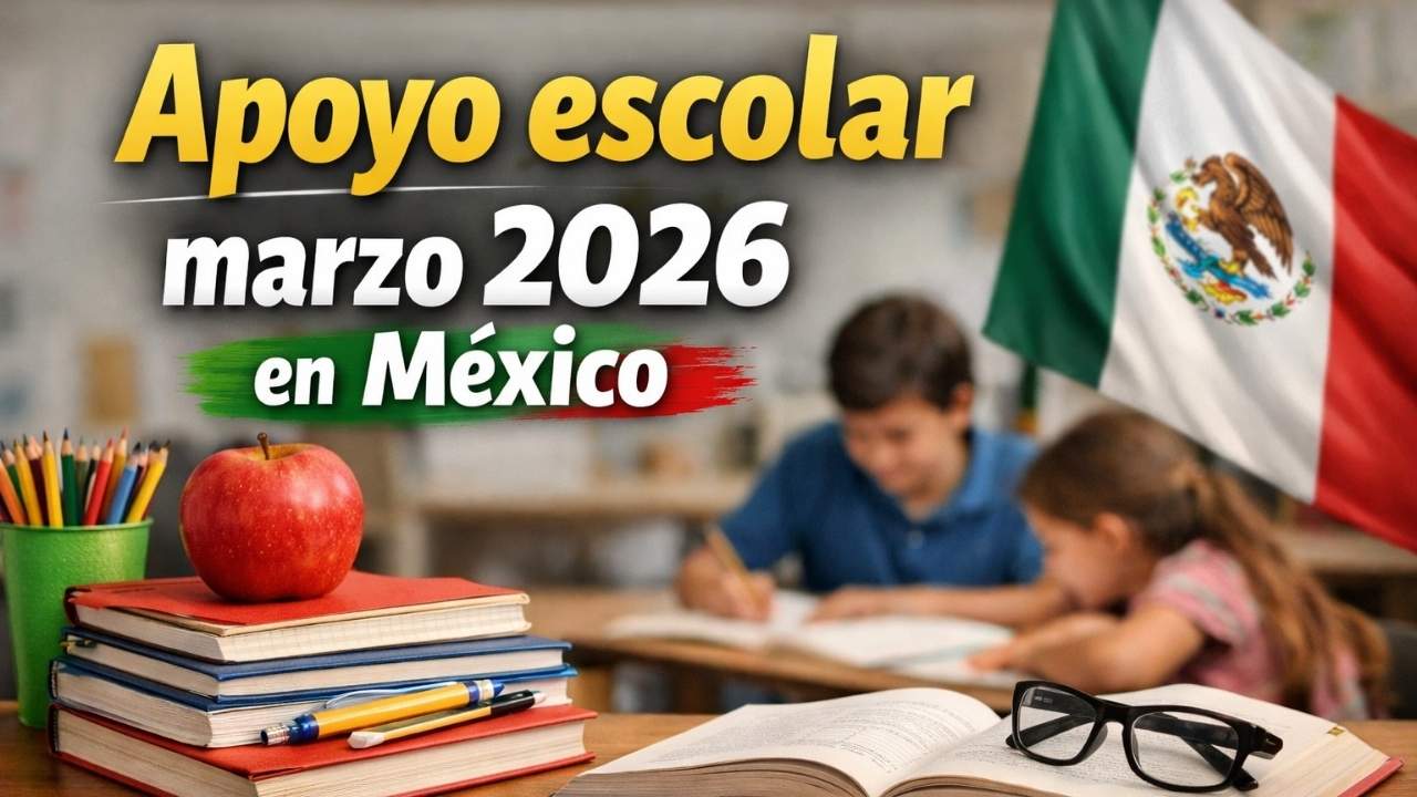 Apoyo escolar marzo 2026 en México: $1,800 por estudiante, requisitos y calendario oficial de pagos