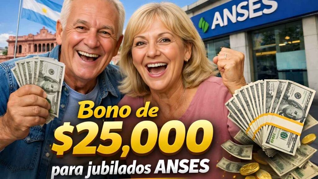 Bono de $25,000 para jubilados ANSES: quiénes lo reciben y cuándo se deposita en febrero 2026
