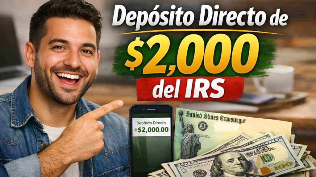 Depósito Directo de $2,000 del IRS – Calendario de Pagos Enero 2026 y Guía de Elegibilidad