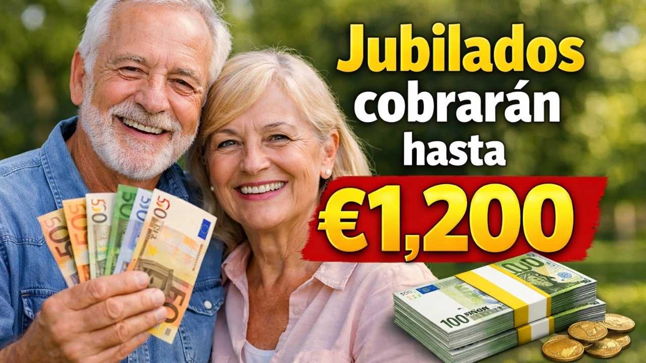 Jubilados cobrarán hasta €1,200 – Calendario de pagos enero 2026