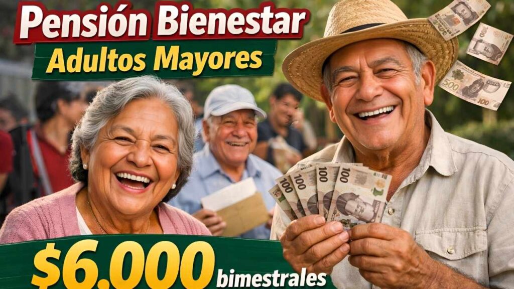 Pensión Bienestar Adultos Mayores: $6,000 bimestrales, requisitos y fechas de pago marzo 2026