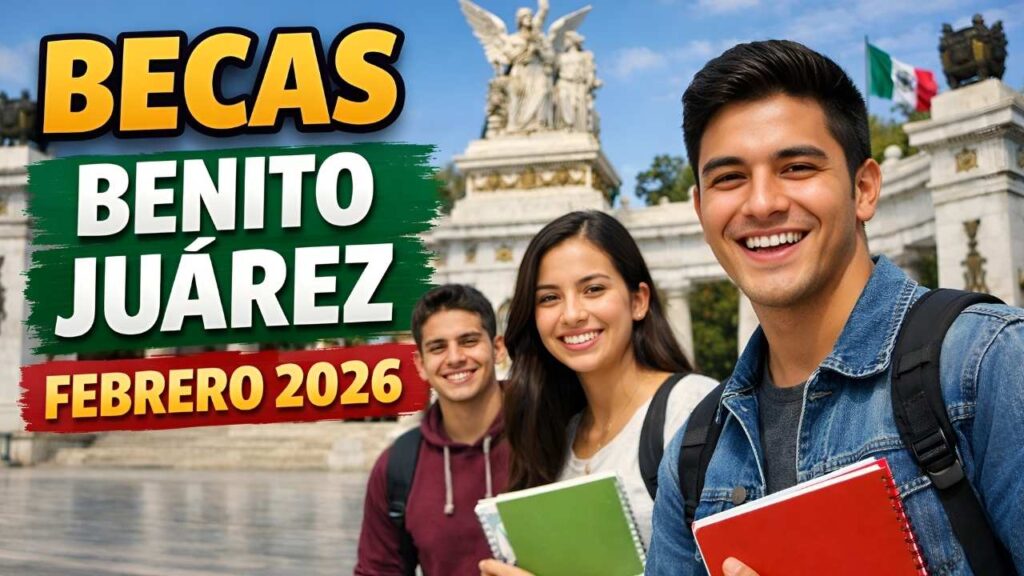 Becas Benito Juárez febrero 2026: quiénes reciben, cómo registrarse y calendario de depósitos