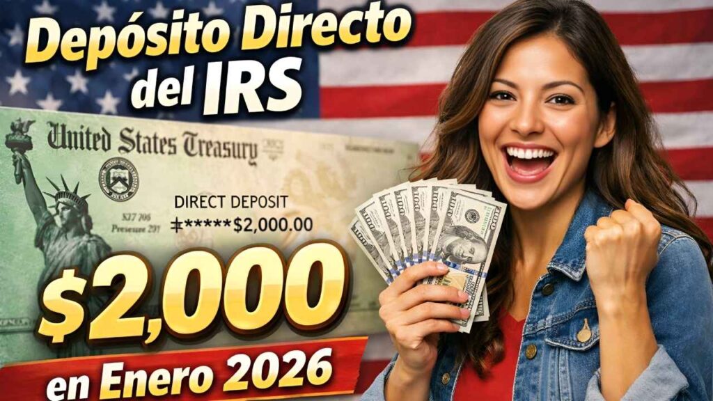 Depósito Directo del IRS de $2,000 en Enero 2026: El Factor Clave que Define la Fecha de Pago