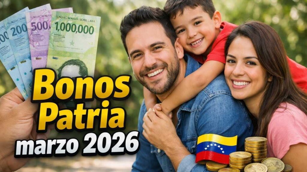 Bonos Patria marzo 2026: hasta 200 USD para familias, requisitos y fechas de depósito confirmadas