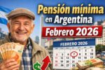 Pensión mínima en Argentina febrero 2026: quién cobra, inscripción y calendario oficial de pagos