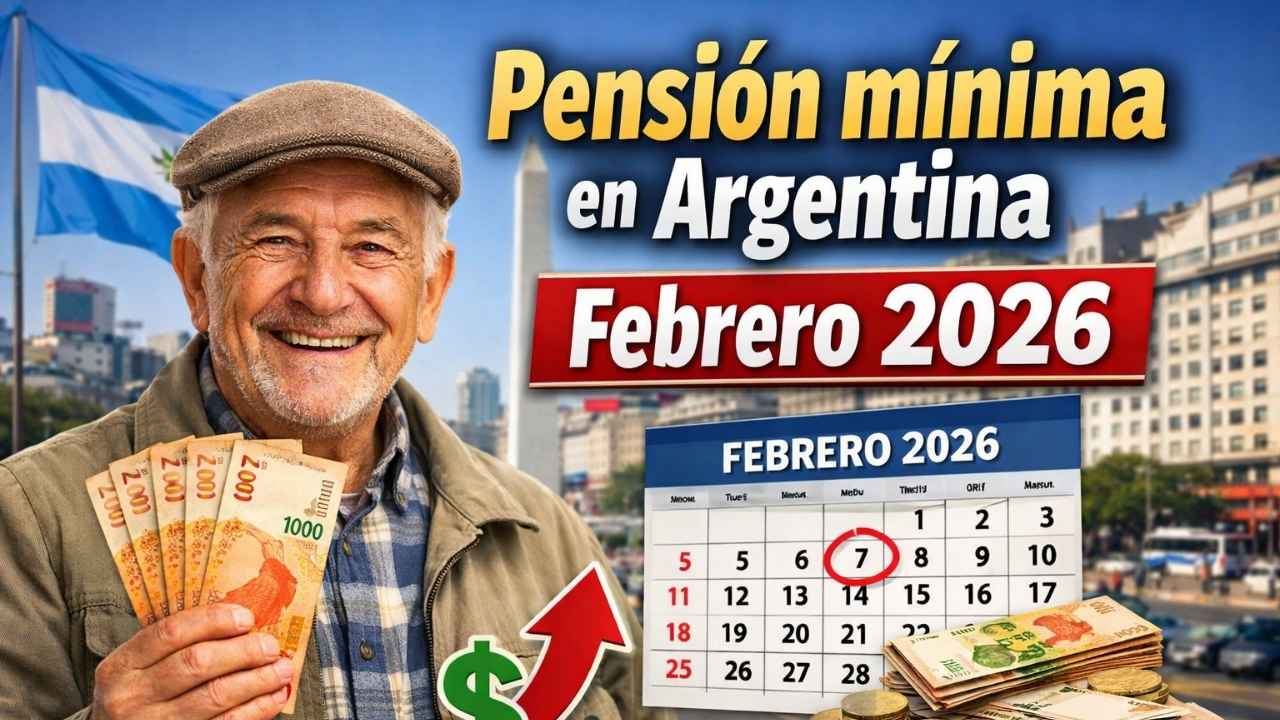 Pensión mínima en Argentina febrero 2026: quién cobra, inscripción y calendario oficial de pagos