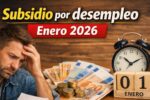 Subsidio por desempleo enero 2026: cuánto se cobra, quién lo recibe y calendario oficial de pagos