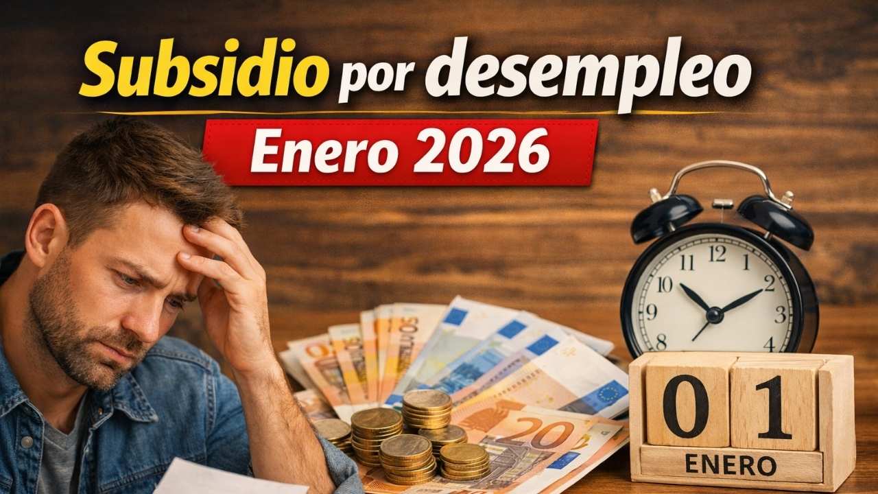 Subsidio por desempleo enero 2026: cuánto se cobra, quién lo recibe y calendario oficial de pagos