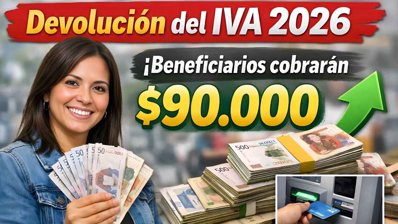 Devolución del IVA 2026: beneficiarios cobrarán $90.000, consulta de elegibilidad y cronograma de pagos