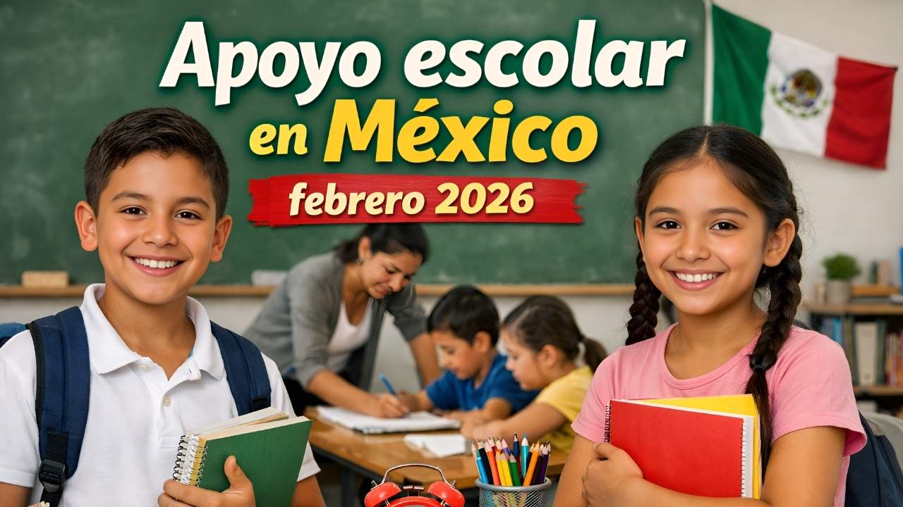 Apoyo escolar en México febrero 2026: $1,800 para estudiantes, requisitos y fechas de pago oficiales