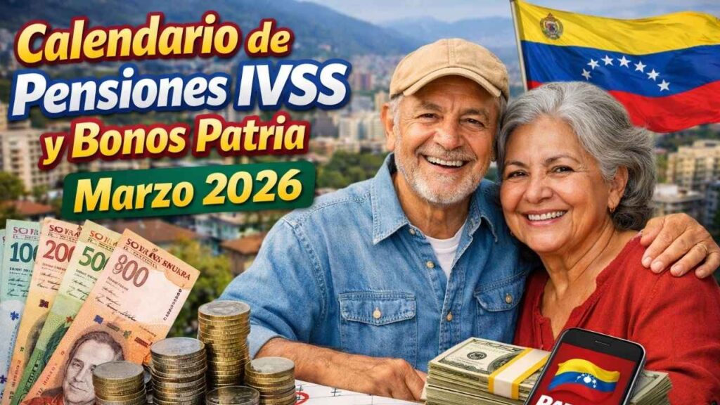 Calendario de Pensiones IVSS y Bonos Patria Marzo 2026: Cambios Confirmados y Fechas de Pago