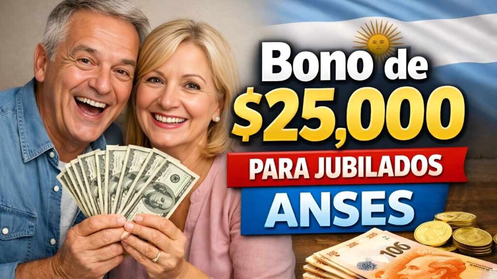 Bono de $25,000 para jubilados ANSES: quiénes lo reciben, trámite online y acreditación en febrero 2026