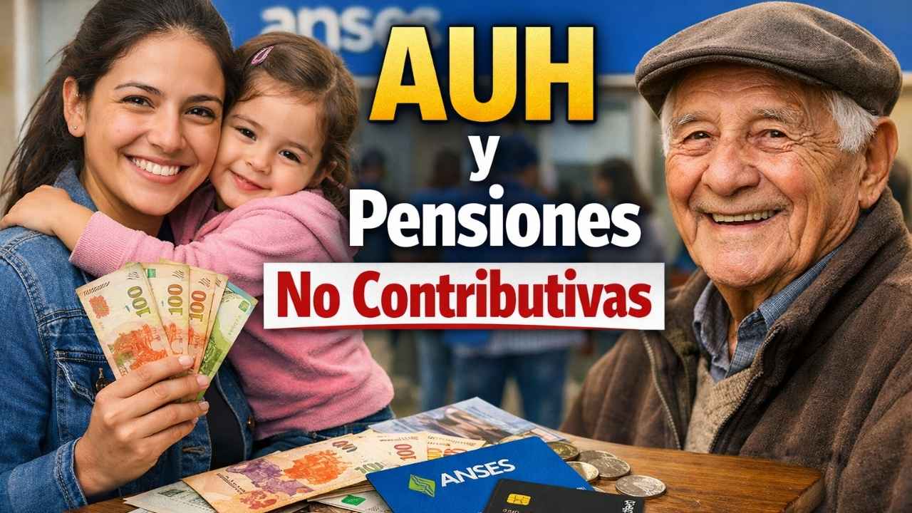 AUH y pensiones no contributivas – cobros y fechas febrero 2026